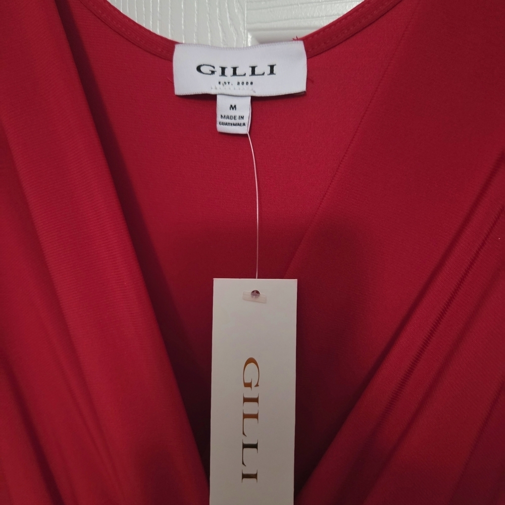 Gilli New Vibrant Red Jumpsuit Size M - Picture 7 of 11